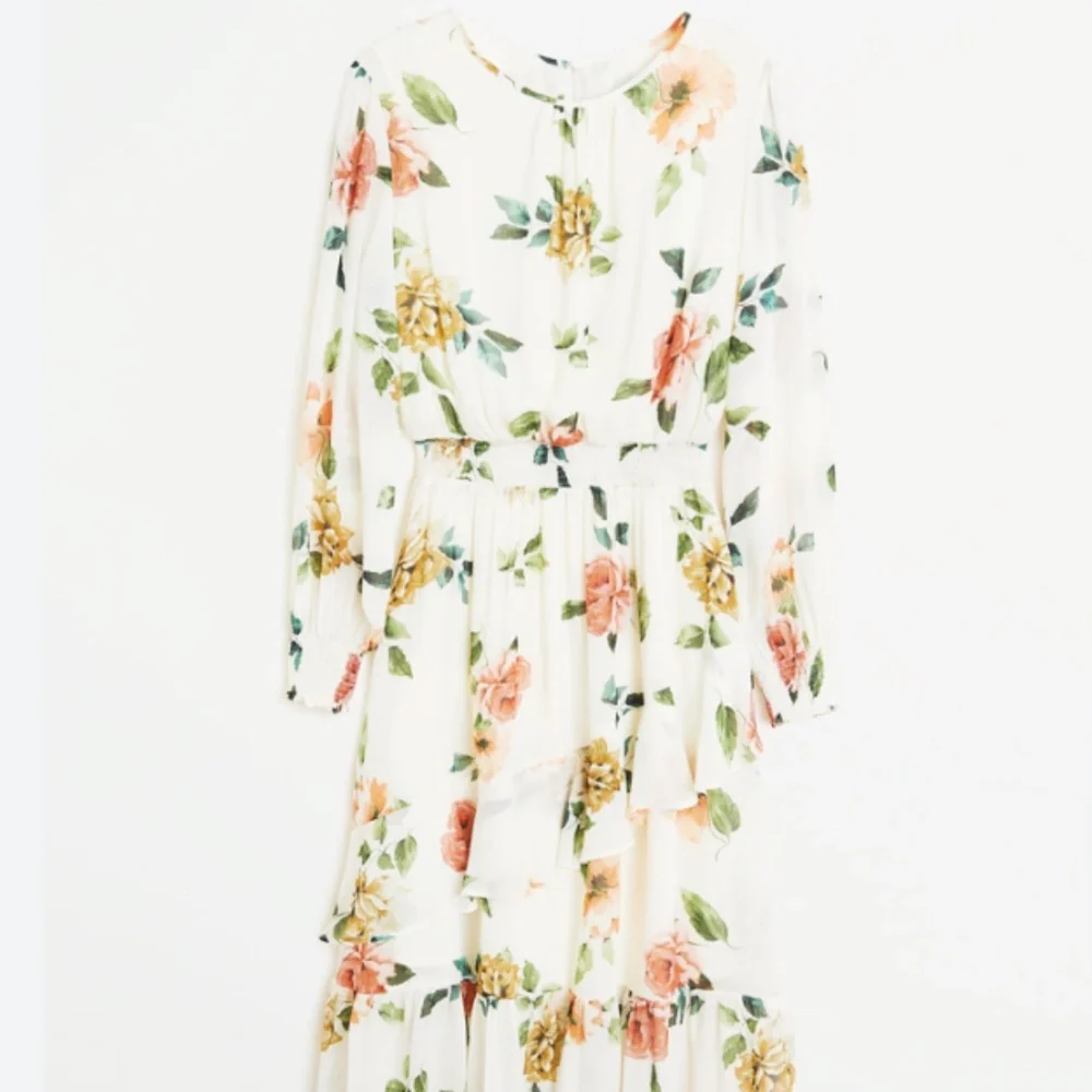 MANGO FLORAL MIDI DRESS Size L - Picture 4 of 4